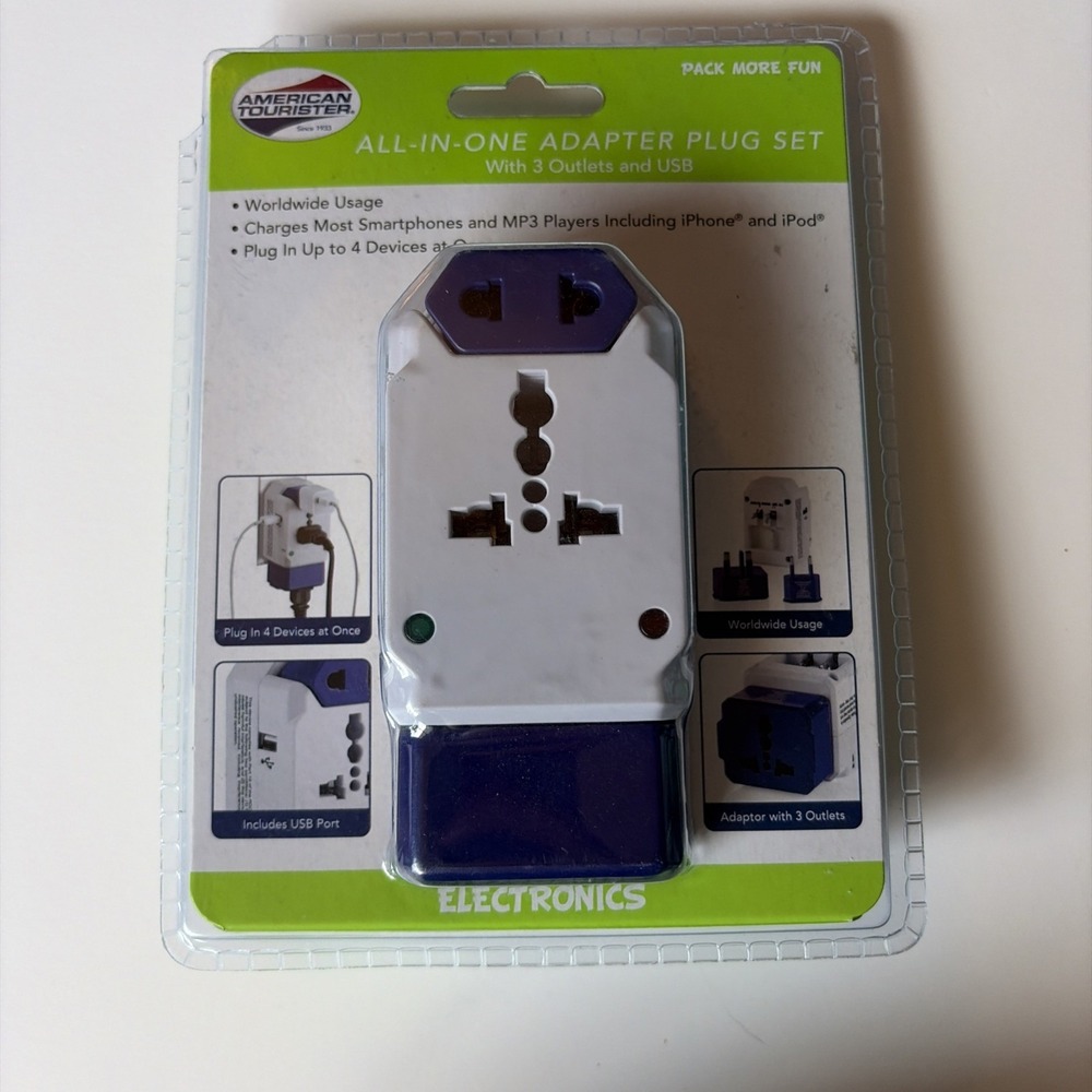 American Tourister All-in-One Adapter‎ Converter Plug Set